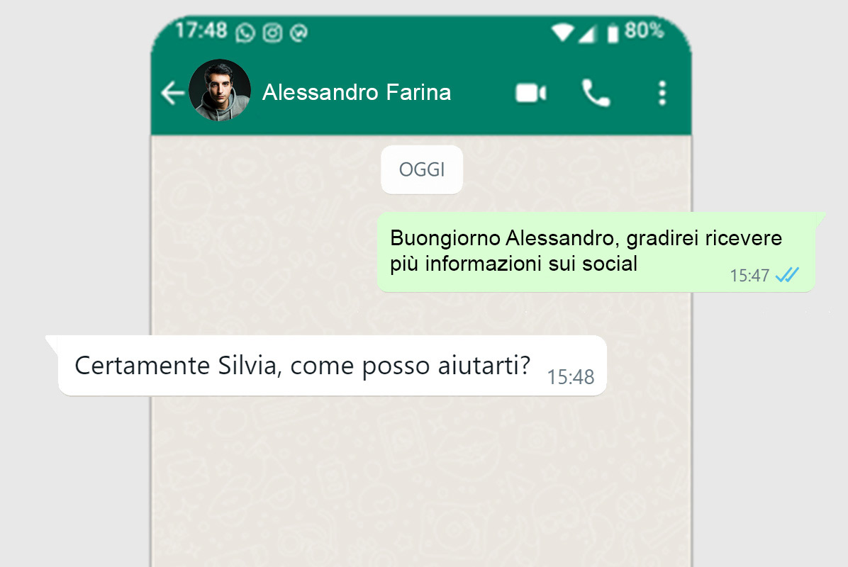 comunicazione whatsapp social